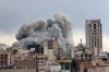 FILE - A plume of smoke rises after a strike in Tehran, Iran, Monday, March 2, 2026. (AP Photo/Mohsen Ganji, File)