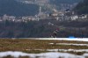 Brittany Hudak of Canada competes in the cross-country skiing women's 10-kilometre interval start classic standing final at the 2026 Winter Paralympics in Tesero, Italy on March 11, 2026. (AP Photo/Evgeniy Maloletka)