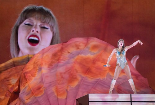 Taylor Swift performs during the Eras Tour concert, in Vancouver, on Friday, December 6, 2024. THE CANADIAN PRESS/Darryl Dyck