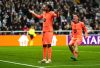 Barcelona's Lamine Yamal celebrates scoring during the Champions League round of 16 first leg soccer match between Newcastle United and Barcelona in Newcastle, England, Tuesday, March 10, 2026. (Owen Humphreys/PA via AP)