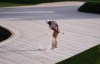 Tony Finau hits out of the sand on the 11th hole during the first round of The Players Championship golf tournament Thursday, March 12, 2026, in Ponte Bedra Beach, Fla. (AP Photo/Gerald Herbert)