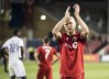 Toronto FC midfielder Michael Bradley reacts after tying the Orlando City FC 1-1, in MLS soccer action in Toronto, on Saturday, August 10, 2019. A home playoff game is on the line as Toronto FC, unbeaten in nine league games (3-0-6), looks to beat Columbus Crew SC and climb past the New York Red Bulls and D.C. United in the Eastern Conference standings as the MLS regular season come to a close Sunday. THE CANADIAN PRESS/Christopher Katsarov