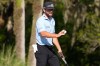 Cameron Young reacts to his putt on the 14th green during the final round of The Players Championship golf tournament, Sunday, March 15, 2026, in Ponte Vedra Beach, Fla. (AP Photo/Gerald Herbert)