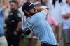Cameron Young hits from the 18th tee after the final round of The Players Championship golf tournament, Sunday, March 15, 2026, in Ponte Vedra Beach, Fla. (AP Photo/Gerald Herbert)