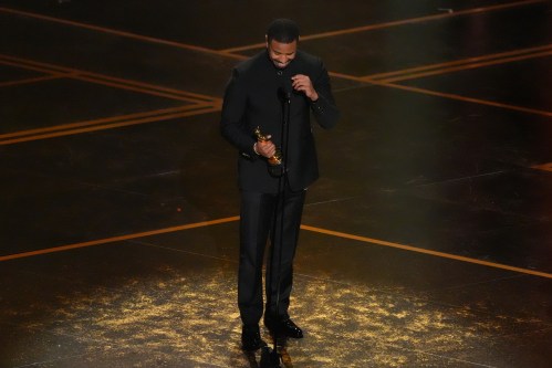 Michael B. Jordan accepts the award for actor in a leading role for 