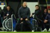 Barcelona's head coach Hansi Flick reacts during the Champions League round of 16 first leg soccer match between Newcastle United and Barcelona in Newcastle , England, Tuesday, March 10, 2026. (AP Photo/Jon Super)