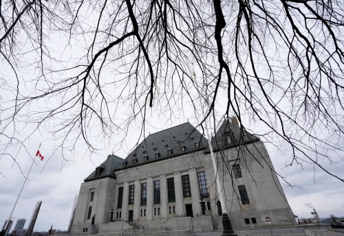 The Supreme Court of Canada is shown in Ottawa, on Friday, Mar. 13, 2026. THE CANADIAN PRESS/Justin Tang