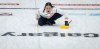 Team Canada skip Kerri Einarson directs her teammates as she plays Turkey at the World Women’s Curling Championship in Calgary on March 18, 2026. THE CANADIAN PRESS/Jeff McIntosh
