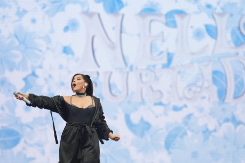 Nelly Furtado performs during the Invictus Games opening ceremony in Vancouver on Saturday, February 8, 2025. THE CANADIAN PRESS/Ethan Cairns