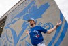 Toronto Blue Jays pitcher Trey Yesavage stretches before a bullpen session at Spring Training in Dunedin, Fla. on Wednesday Feb. 11, 2026. THE CANADIAN PRESS/Frank Gunn