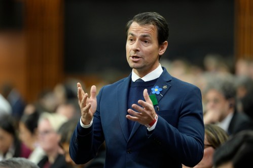 Secretary of State (Sport) Adam van Koeverden rises during Question Period on Parliament Hill in Ottawa on Wednesday, Jan. 28, 2026. THE CANADIAN PRESS/Adrian Wyld