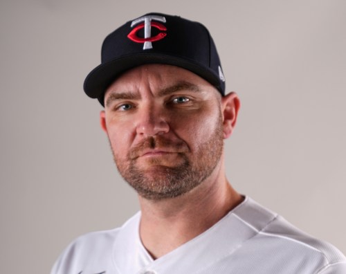 FILE - This is a 2026 photo of Liam Hendriks of the Minnesota Twins baseball team. (AP Photo/Gerald Herbert)