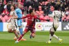 Toronto FC's Daniel Salloi (20) celebrates scoring his team's opening goal during first half MLS action against the New York Red Bulls, in Toronto, Saturday, March 14, 2026. THE CANADIAN PRESS/Chris Young
