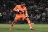 Pumas' goalkeeper Keylor Navas reacts during a Mexican soccer league match against Cruz Azul in Mexico City, Saturday, March 14, 2026. (AP Photo/Eduardo Verdugo)