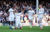Fulham's Raul Jimenez celebrates scoring their side's third goal of the game from a penalty during the Premier League match between Fulham and Burnley, in London, Saturday March 21, 2026. (John Walton/PA via AP)