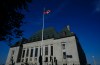 The flag of the Supreme Court of Canada is pictured at the Supreme Court of Canada in Ottawa on Monday, Oct. 6, 2025. THE CANADIAN PRESS/Sean Kilpatrick