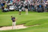 Captain Bryson DeChambeau, of Crushers GC, hits from a bunker on the 18th hole during the final round of LIV Golf South Africa at The Club at Steyn City, Sunday, March 22, 2026, in Midrand, South Africa. (LIV Golf via AP)