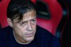 FILE - Sevilla's head coach Matias Almeyda waits for the start of the Spanish La Liga soccer match between Sevilla and Barcelona at the Ramon Sanchez Pizjuan stadium in Seville, Spain, Sunday, Oct. 5, 2025. (AP Photo/Jose Breton, File)