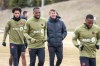 Canadian head coach Jesse Marsch, centre, during a training session at the BMO Training Ground in preparation for matches against Iceland and Tunisia, in Toronto on March 24, 2026. THE CANADIAN PRESS/Eduardo Lima