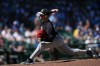 New York Yankees pitcher Cade Winquest throws against the Chicago Cubs during the fourth inning of a spring training baseball game, Monday, March 23, 2026, in Mesa, Ariz. (AP Photo/Ross D. Franklin)