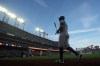 New York Yankees' Aaron Judge walks to the on deck circle during the sixth inning of a baseball game against the San Francisco Giants in San Francisco, Wednesday, March 25, 2026. (AP Photo/Jeff Chiu)