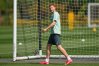 FILE - Tottenham's Dejan Kulusevski smiles during a training session ahead of Europa League semifinal soccer match between Tottenham Hotspur and Bodo/Glimt, in London, on April 30, 2025. (AP Photo/Kirsty Wigglesworth, File)