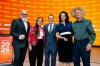 NDP leadership candidates Rob Ashton, left to right, Tanille Johnston, Avi Lewis, Heather McPherson and Tony McQuail, pose for a photo following the NDP French language leadership debate, in Montreal on Thursday, Nov. 27, 2025. THE CANADIAN PRESS/Christopher Katsarov
