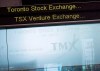 The Toronto Stock Exchange Broadcast Centre is pictured in Toronto on June 28, 2013. THE CANADIAN PRESS/Aaron Vincent Elkaim