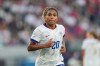 FILE - United States' Catarina Macario in action during the first half of an international friendly soccer match against Jamaica, on June 3, 2025, in St. Louis. (AP Photo/Jeff Roberson, File)