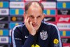 England's manager Thomas Tuchel during a press conference of England's national soccer team in London, England, Monday, March 30, 2026. (Bradley Collyer/PA via AP, Pool)