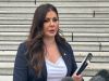 B.C. independent MLA Amelia Boultbee speaks outside the Legislature in Victoria, Monday, Oct. 20, 2025. THE CANADIAN PRESS/Wolfgang Depner