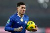FILE - Chelsea's Enzo Fernandez holds the ball during the English League Cup semifinal second leg soccer match between Arsenal and Chelsea in London, Tuesday, Feb. 3, 2026. (AP Photo/Ian Walton)