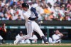 Detroit Tigers' Dillon Dingler hits a two-run home run against the St. Louis Cardinals during the fourth inning of a baseball game at Comerica Park Friday, April 3, 2026, in Detroit. (AP Photo/Paul Sancya)