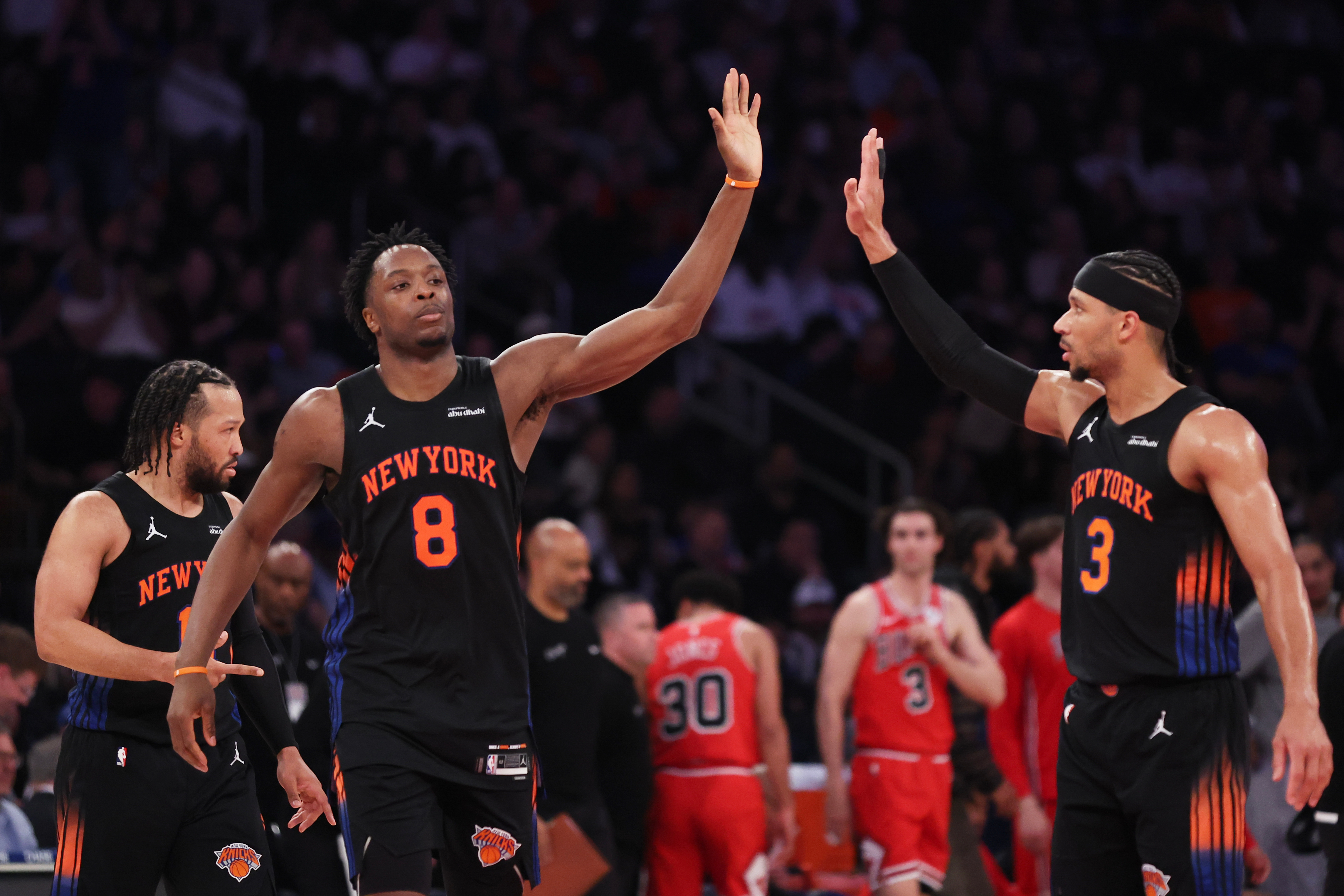 Knicks rout Bulls 136-96 in a game they led by 47 points