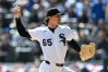 Chicago White Sox starter Davis Martin delivers a pitch during the first inning of a baseball game against the Toronto Blue Jays in Chicago, Sunday, April 5, 2026. (AP Photo/Paul Beaty)