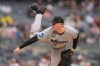 Miami Marlins pitcher Pete Fairbanks throws during the first inning of a baseball game against the New York Yankees, Sunday, April 5, 2026, in New York. (AP Photo/Seth Wenig)