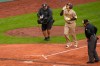 San Diego Padres third baseman Manny Machado gestures after hitting a three-run home run in the fifth inning of a baseball game against the Boston Red Sox, Sunday, April 5, 2026, in Boston. (AP Photo/Robert F. Bukaty)