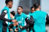 Liverpool's Alexander Isak attends a training session in Liverpool, England, Tuesday April 7, 2026. (Peter Byrne/PA via AP)