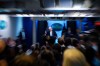 President Donald Trump, accompanied by Defense Secretary Pete Hegseth and Chairman of the Joint Chiefs of Staff Gen. Dan Caine, speaks with reporters in the James Brady Press Briefing Room at the White House, Monday, April 6, 2026, in Washington. (AP Photo/Julia Demaree Nikhinson)
