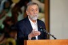 FILE - Ray Stevens speaks during the annual announcement of inductees into the Country Music Hall of Fame, March 18, 2019, in Nashville, Tenn. (AP Photo/Mark Humphrey, File)