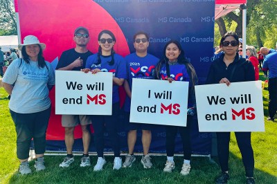 Employees at Manitoba Blue Cross fundraise for MS Canada, helping to raise awareness for multiple sclerosis.