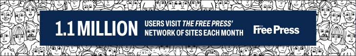 1.1 Million users visit The Free Press network of sites each month.