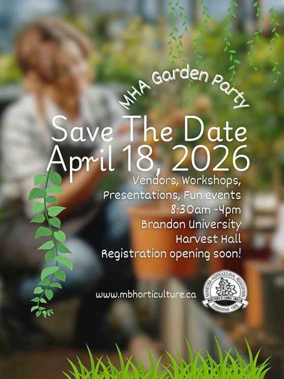 Garden Party poster (Manitoba Horticultural Association)