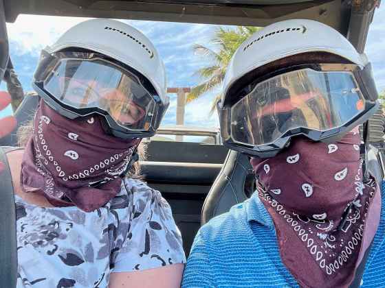 My wife Sandy and I on an ATV romp through a dry river bed north of San José del Cabo. Yeah, we’re badass. (Kelly Taylor / Free Press)