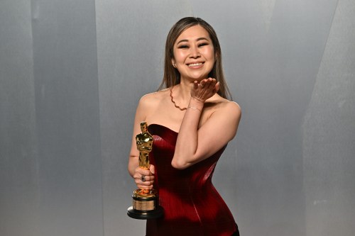 Maggie Kang arrives at the Vanity Fair Oscar Party on Sunday, March 15, 2026, at the Los Angeles County Museum of Art in Los Angeles. THE CANADIAN PRESS/AP, Invision - Evan Agostini