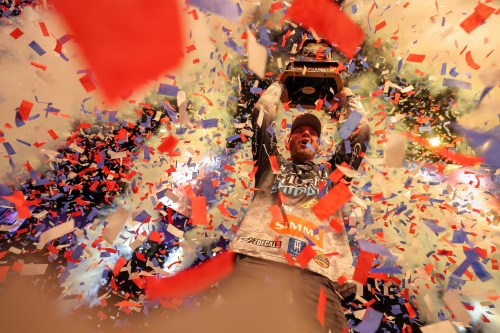 Canadian bass fisherman Jeff Gustafson is shown in this 2023 handout photo after winning the US$1-million Bassmaster Classic in Knoxville, Tenn. THE CANADIAN PRESS/Handout — Bass Anglers Sportsman Society (Mandatory Credit)
