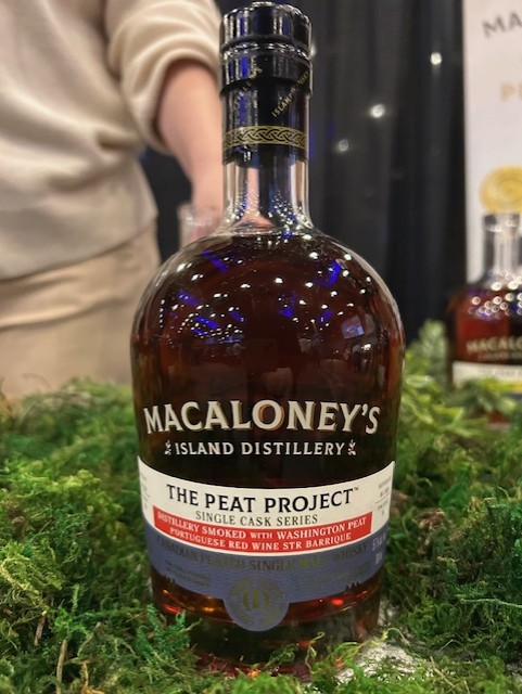 The Macaloney’s Peat Project whisky shown is aged in a Portuguese red wine barrel and smoked with peat from Washington state. Delicious. (Ben Sigurdson / Free Press)