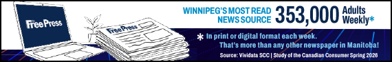 Winnipeg's most read news source. 353,000 Adults Weekly.