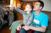 MIKAELA MACKENZIE / FREE PRESS
                                Adam Gear and his four-year-old son, Oliver, are both excited to watch NASA&rsquo;s launch of the Artemis II on Wednesday.