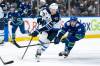 ETHAN CAIRNS / THE CANADIAN PRESS FILES
                                Winnipeg Jets Morgan Barron (36) and Vancouver Canucks Linus Karlsson (94) vie for the puck during the second period of an NHL hockey game in Vancouver, B.C., on Wednesday, Feb. 25, 2026.